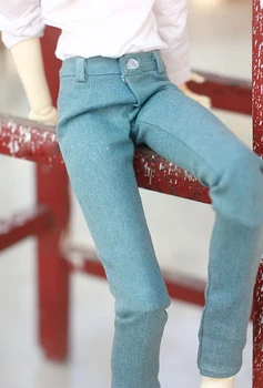 

Blyth doll pant ligth blue vintage jeans for 1/3 1/4 BJD SD DD MSD SD17 Uncle doll size doll clothes accessories