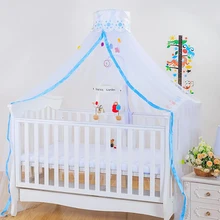 Детская сетка от комаров для детской кроватки балдахины навес стиль складная защита от комаров украшение в детскую комнату Лето BHS025