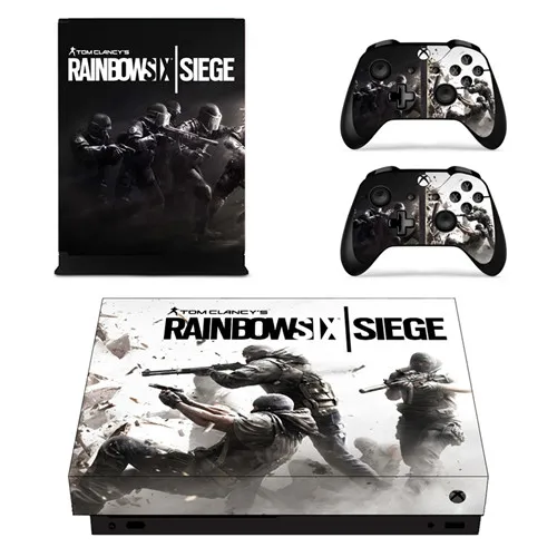 Rainbow Six осада кожи Стикеры наклейка для microsoft Xbox One X консоли и контроллеры Скины Стикеры s для Xbox One X винил - Цвет: YSX1X0911