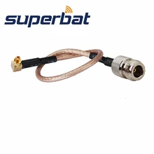 Superbat радиочастотный коаксиальный Соединительный кабель в сборе mc-карта штекер под прямым углом к N женский прямой кабель Пигтейл RG316 для опции беспроводной