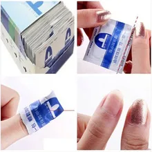20 шт Гель-лак для ногтей Фольга для снятия лака легкое использование очиститель обертывания маникюрный ацетон набор акриловый лак для снятия лака обертывания