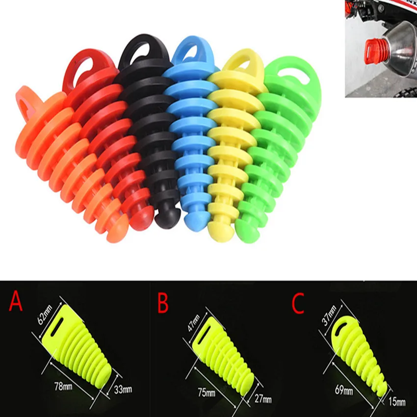 

1pcs Motorcycle Exhaust Pipe Motocross Tailpipe PVC Air-bleeder Plug Exhaust Muffler Washing Plug Pipe Protector for yamaha ktm