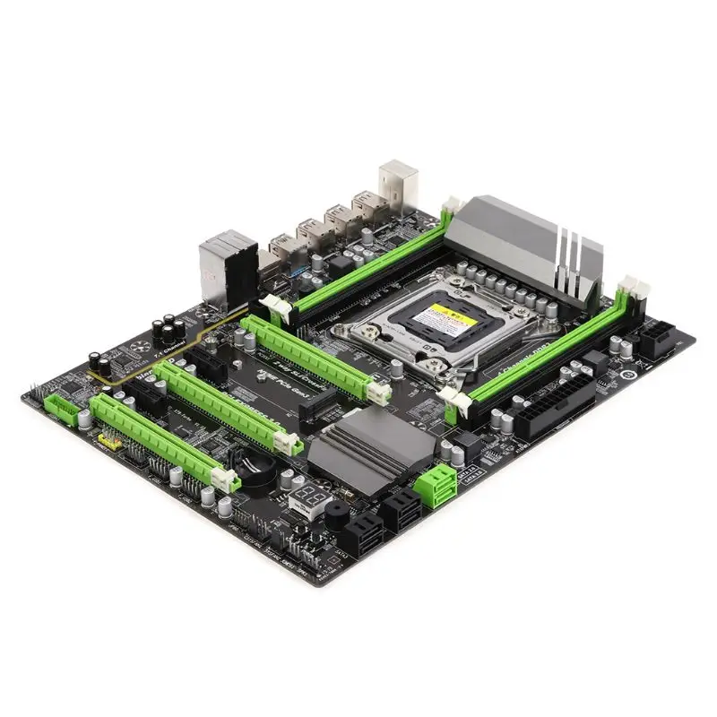  X79 Turbo moederbord LGA2011 USB3.0 SATA3 PCI-E NVME M.2 SSD ondersteuning REG ECC geheugen en Xeon