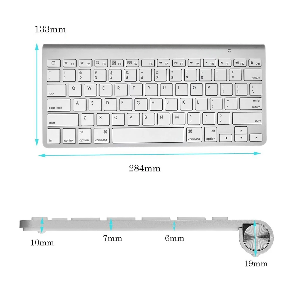  High Quality Ultra-Slim Bluetooth Keyboard Mute Tablets and Smartphones For Apple Wireless Keyboard