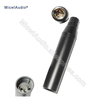 

Mini XLR 4Pin Input Condenser Microphone For Shure Big 3Pin Output 10-52 Volt Phantom Power Adapter MicwlAudio Ad-003