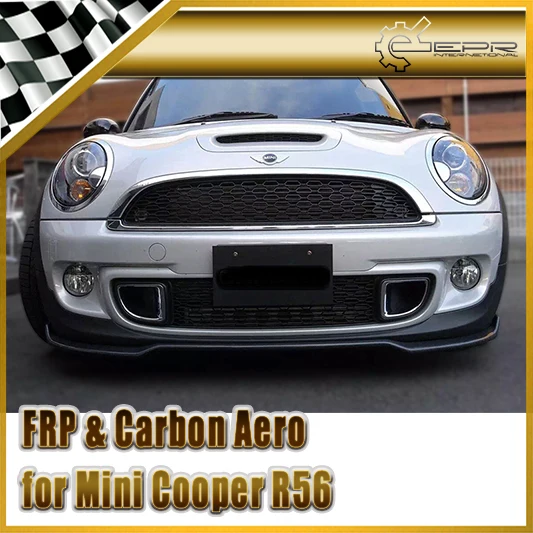 Стайлинг автомобиля для R56 Mini Cooper S Gabino передняя губа из углеродного волокна