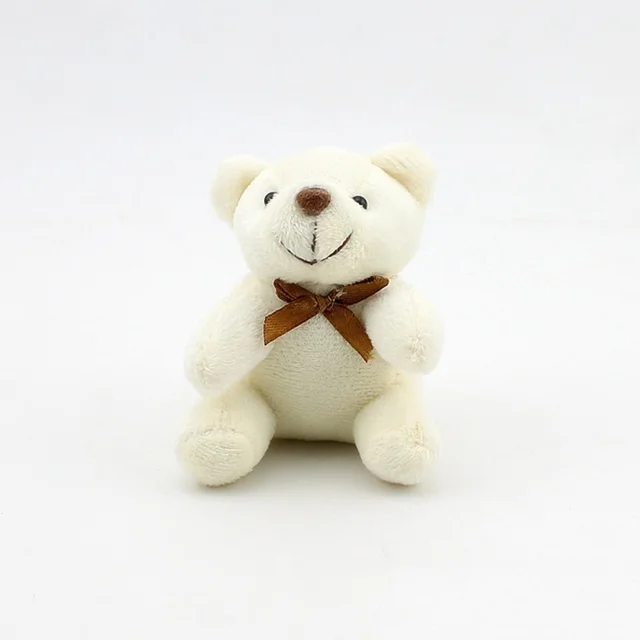 8cm mini Bear Stuffed Animals Plush Toys For Children Kawaii Plush Soft Toys Keychain Baby Doll Speelgoed Christmas Gift