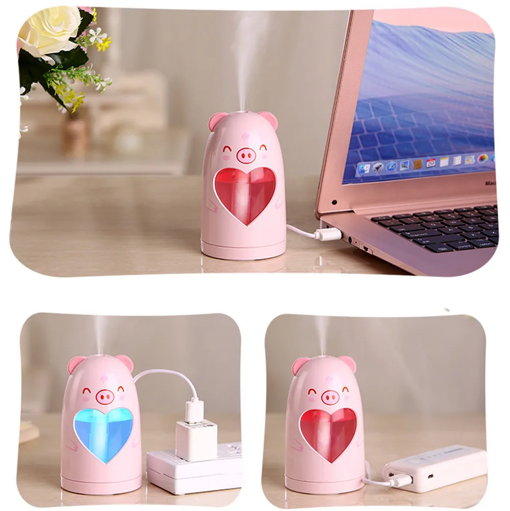 

Incense Holder Lamp Humidifier Car Cute Animal LED Humidifier Air Aromatherapy Diffuser Purifier Atomizer 180ml Air Humidifier
