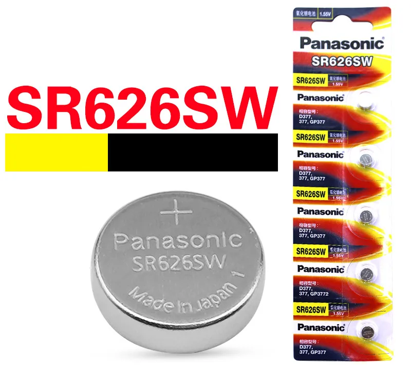 100pcs/lot Panasonic Original SR626SW Button Cell Watch Coin Battery G4