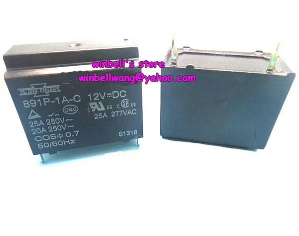 5 PCS NEW IN BOX Song Chuan 891P-1A-C 12VDC Electromagnetic Relay - Foto 5