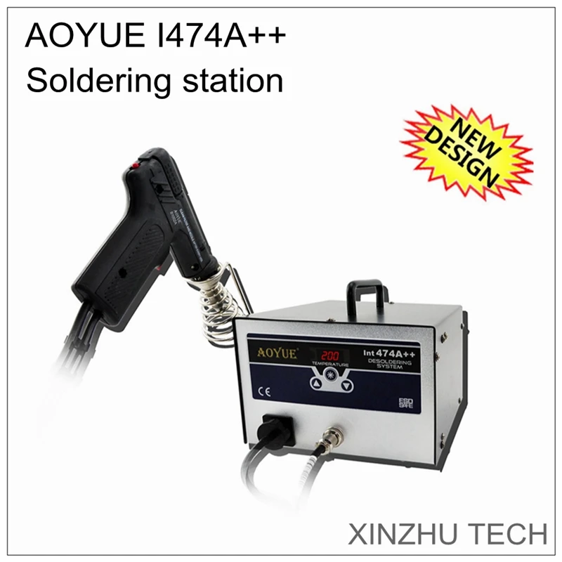 AOYUE i474A++ паяльная станция 110 В/220 В 474A+ Обновление горячего воздуха пистолет ручка керамический нагреватель вакуумная Ручка всасывания 65-70 Вт