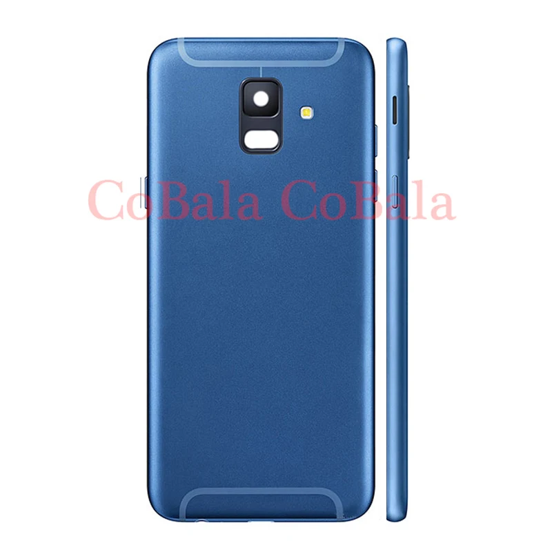 

1PCS Original For Samsung Galaxy A6 2018 A600 A600F SM-A600F Back Battery Cover Rear Glass Housing Case+Camera lens Side Buttons
