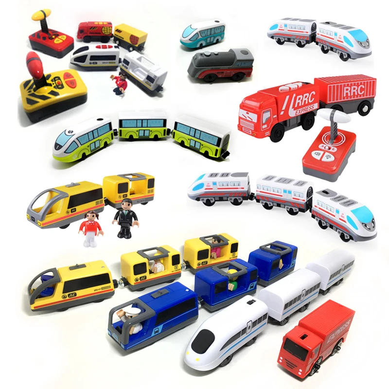 

Kids electric train toy magnetic track train toy compatible with Brio track wooden track children's educational track toy