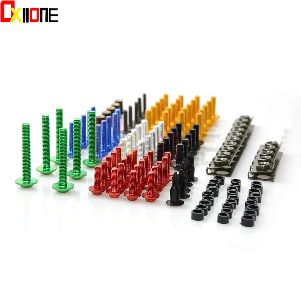 

Universal Colorful Motorcycle Accessories Fairing Bolt Screw Fastener For Suzuki GSF750 GSR750 GSX-R750 GLADIUS 400