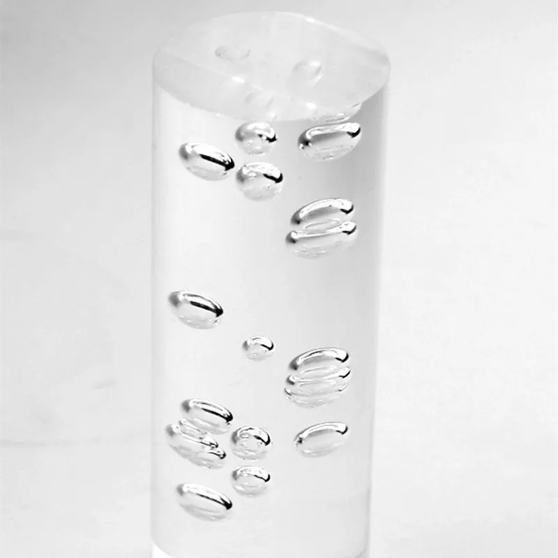 

OD30x1000mm Supplies Acrylic Transparent Rods With Bubbles Inside Home Improvement Plastic PMMA Bar Can Cut Any Size