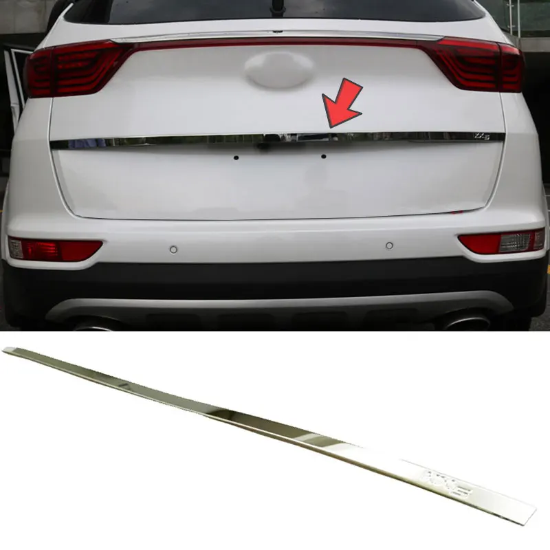 

CAR REAR TAILGATE TRUNK TRIM SEQUIN STICKER DECORS FIT FOR KIA SPORTAGE 2016 2017 QL KX5 ACCESSORIES CAR STYLING