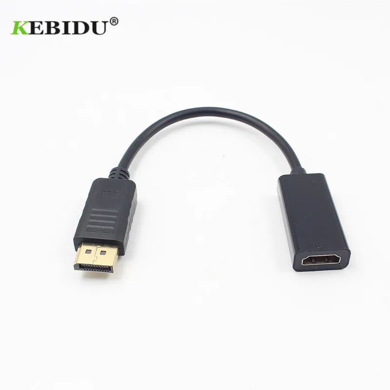 Адаптер kebidu DP к HDMI с поддержкой 1080P HDTV Кабель адаптер конвертер типа Папа мама для