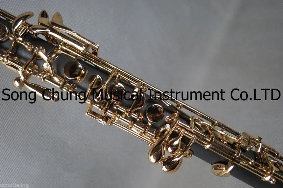 Композитный деревянный концертный полуавтоматический oboe, позолоченный ключ C