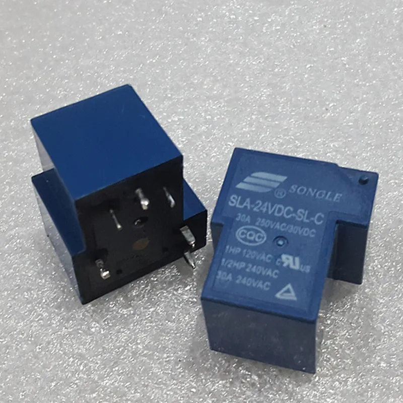 5 шт. T90 катушки реле 24VDC 30A 250VAC 6 контактный переходник с внутренней 1NO 1NC SLA SL C PCB