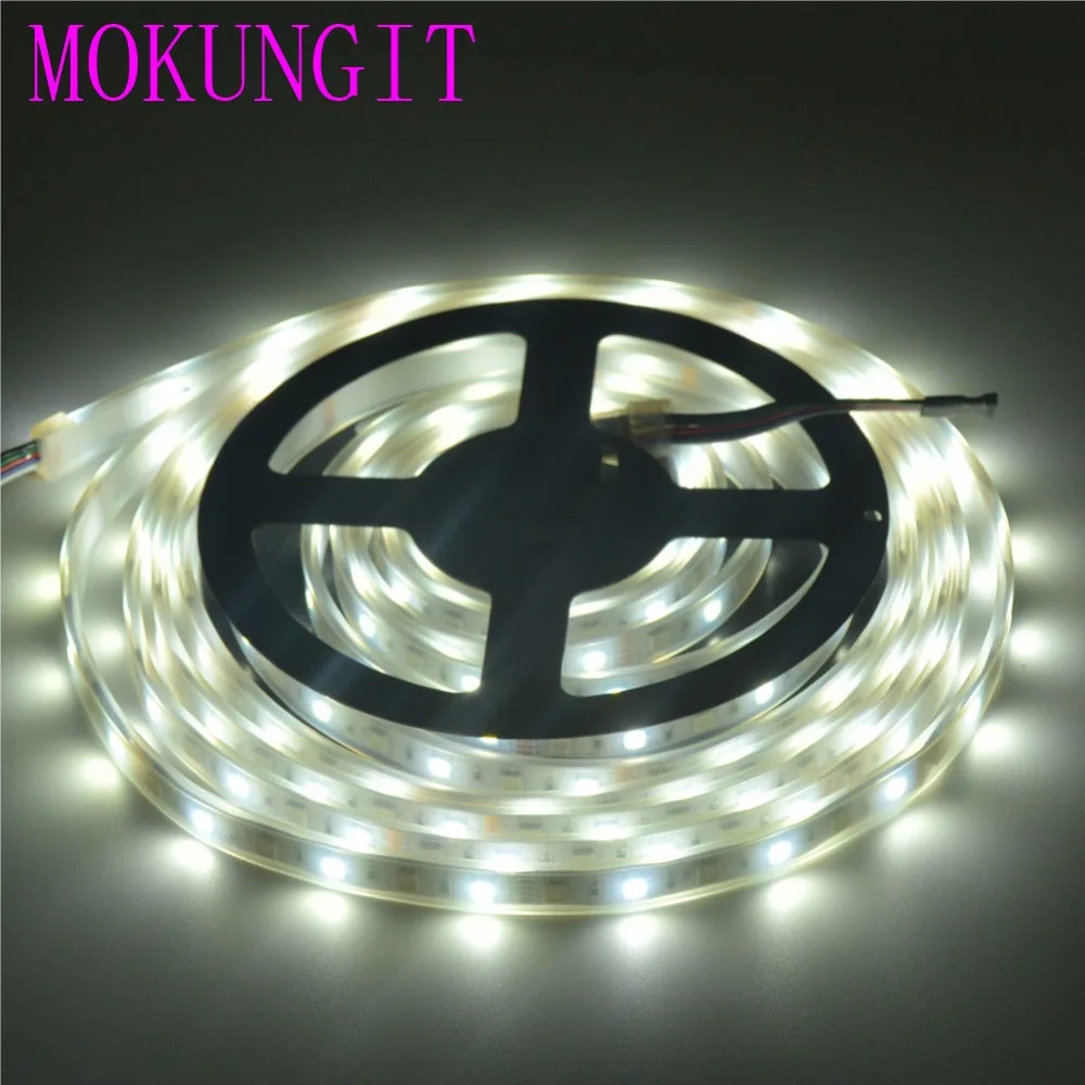 50 м 10X5 м DC12V SMD 5050 RGBW светодиодный полосы света 60 светодиодный s/M, 300 светодиодный S RGB+ CW(RGB+ холодный белый) RGBWW гибкий Водонепроницаемый IP65 IP67