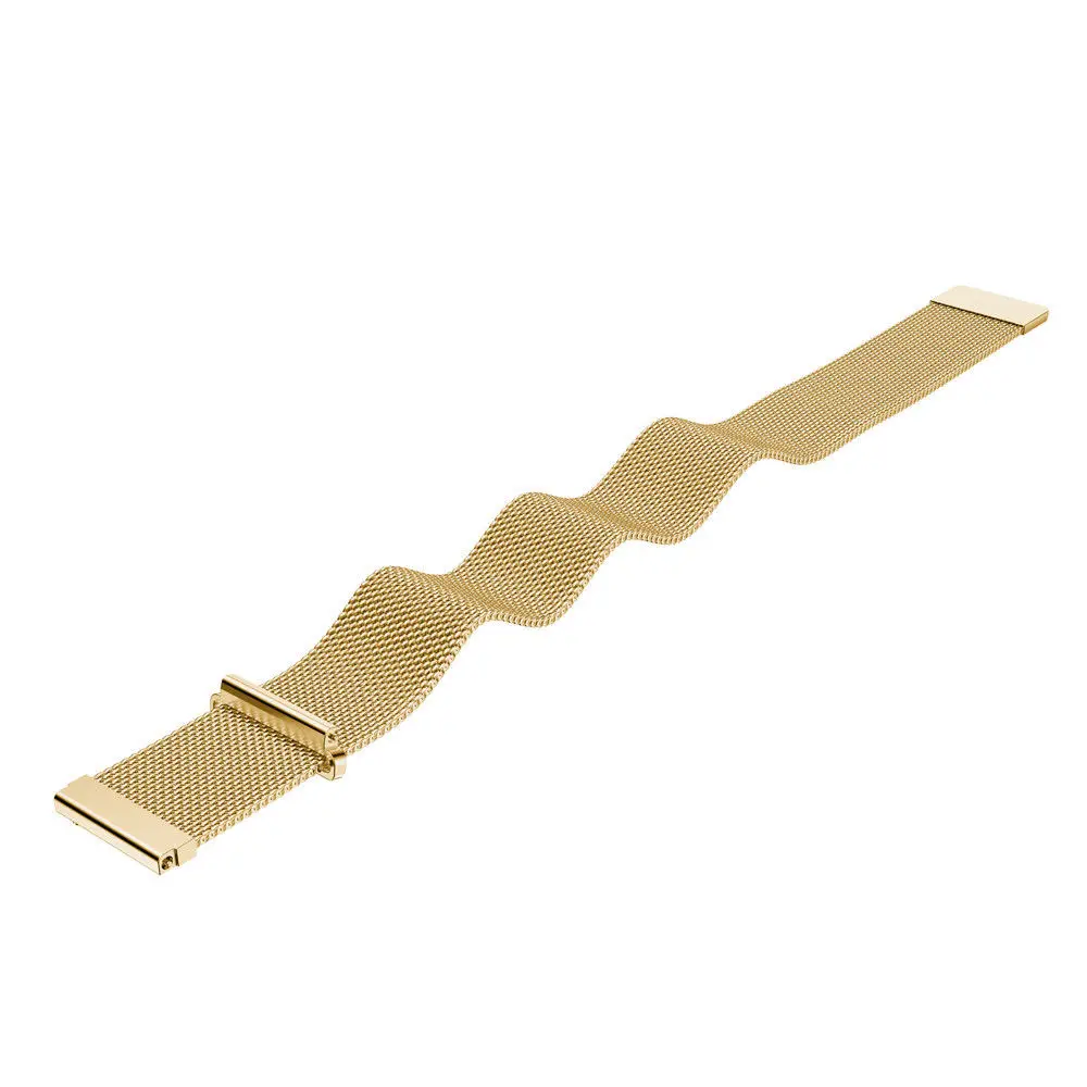 Сетка Milanese Loop часы ремешок для samsung Шестерни S3 Frontier классический Нержавеющая сталь Магнитная застежка ремешок для Galaxy часы 46 мм - Цвет: Золотой