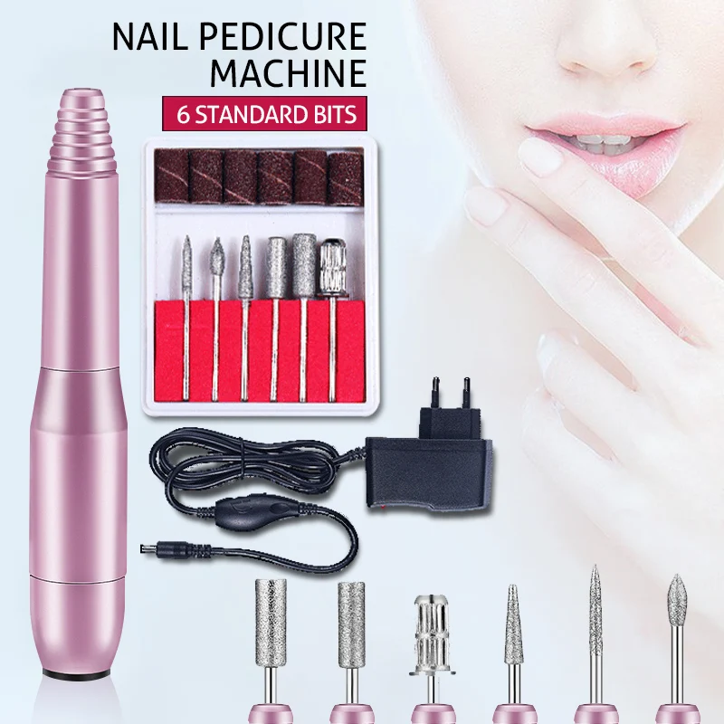 

Vrenmol 1 Set Electric Nail Pen Professional Electric Manicure Machine Pen Pedicure File Polish Shape Tool Nail Art