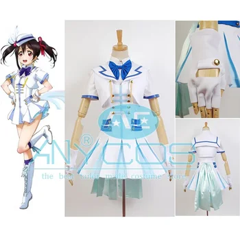 

LoveLive Cosplay Costume Wonderful Rush Nico Yazawa Uniform Women Summer Dress School Costume Party Cosplay Costume