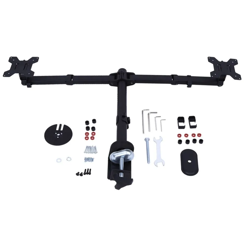 

13~27 inch 360 Degree Swivel Single Monitor Arm TV Bracket LCD LED Desk Mount for Home/ Office Max Loading 9.9Kg/22lbs 2 Types