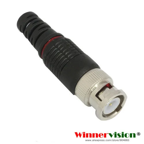 

10 pcsBNC Male Solderless Connector for CCTV Camera freeshipping