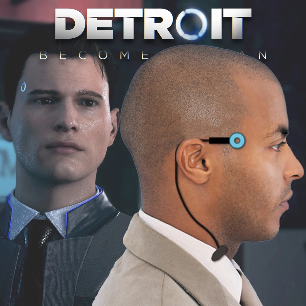 

Detroit : Become Human Led Light Cosplay Connor RK800 Wireless Temple Status Light Halloween Party Props