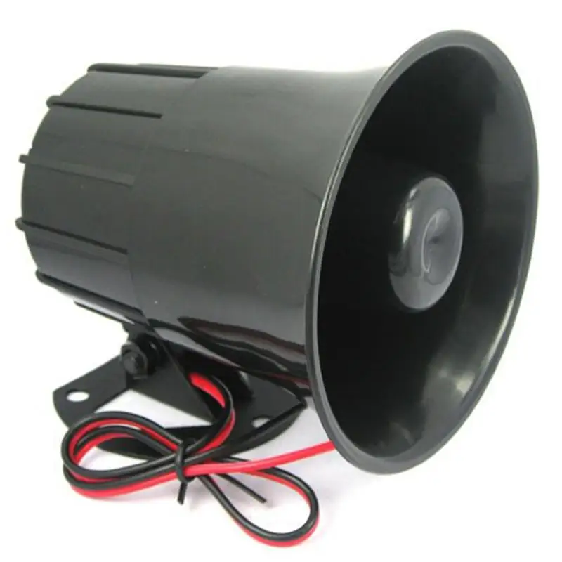 

DC 12V Wired Loud Alarm Siren Horn Outdoor with Bracket for Home Security Protection System alarm systems security home