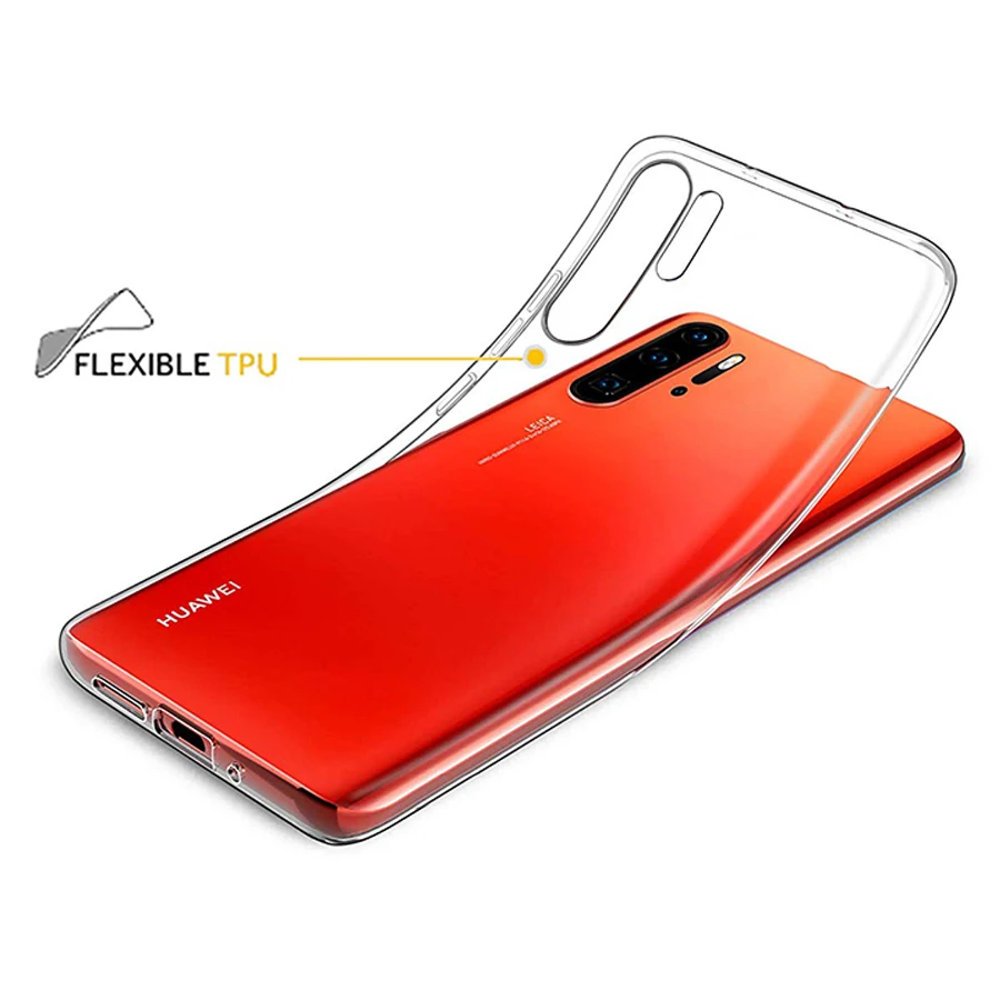 Прозрачный чехол для huawei P30 Pro высококачественный мягкий силиконовый телефона из
