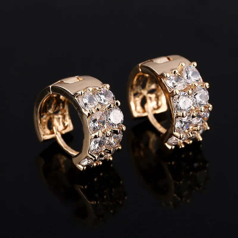 

Hesiod Style Micro Paved AAA Zircon Earrings For Women's Birthday Gift Luxury Woman Earrings Stud Earrings For Women Jewelry