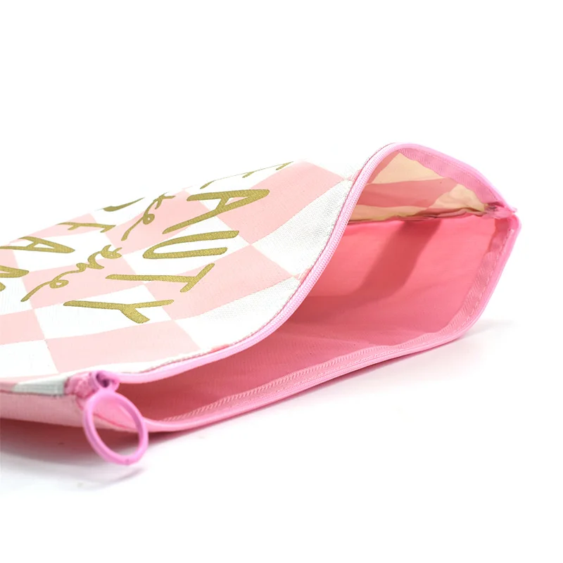 Новое поступление розовый холст папка для файлов мешочек для принадлежности для документов Органайзер женский кошелек бумажные документы сумки школьные принадлежности