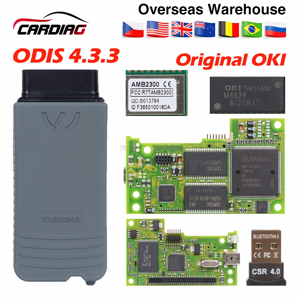 

5054A ODIS V5.1.6 Free keygen Full Original OKI AMB2300 Auto Car OBD2 Diagnostic Tool 5054 5054a Code Reader Scanner For VAG