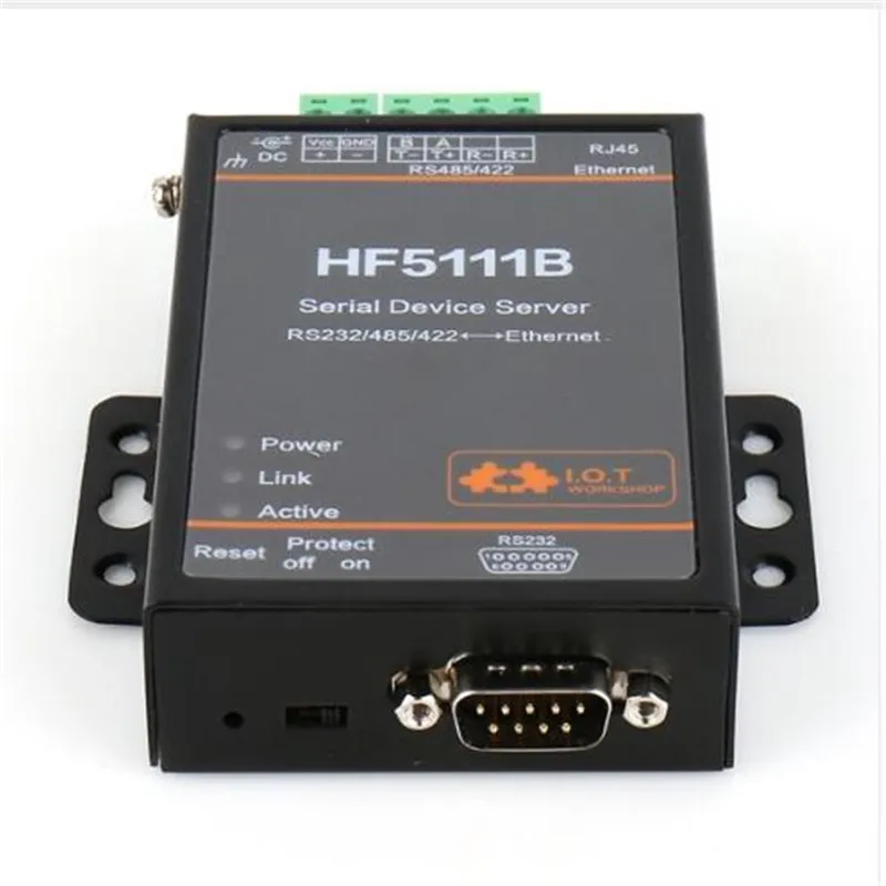 ANDDEAR Официальный 5111B RJ45 RS232/485/422 серийный к Ethernet бесплатно RTOS 1 порт сервер