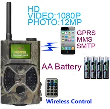 12MP 60 Degrees Detection Angle Hunting Camera Outdoor Digital Hunting Trail Camera Wildlife Cameras 720P