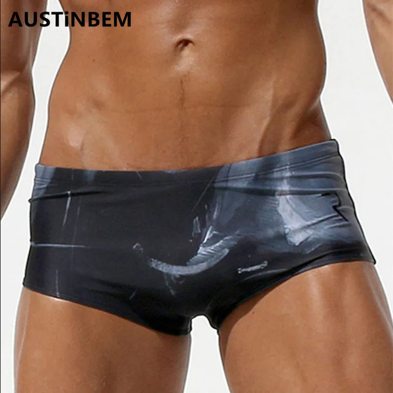 

AUSTiNBEM Brand Men Swimwear beach man Swimsuits Mens Swim Briefs Bikini Gay Swimming Boxer Trunk Surf boardshorts