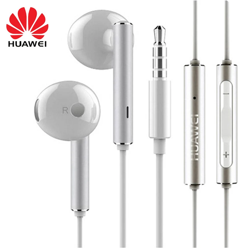 Original HUAWEI AM116 Earphone Mic Volume Control For HUAWEI P7 P8 P9 Lite P10 Plus Honor 5X 6X