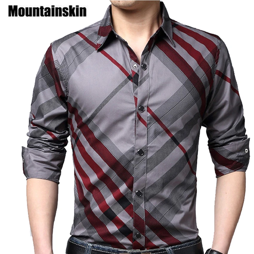 Casual rayas hombres Camisas Slim Fit Hombre Camisas sociales 4XL marca de manga larga negocios camisa Hombre Ropa primavera JA171|dress 60|dress 15dress magazine AliExpress