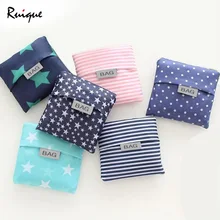 Ruique Женская Складная многоразовая хозяйственная сумка с модным принтом портативная многофункциональная сумка большая емкость Сумки для хранения