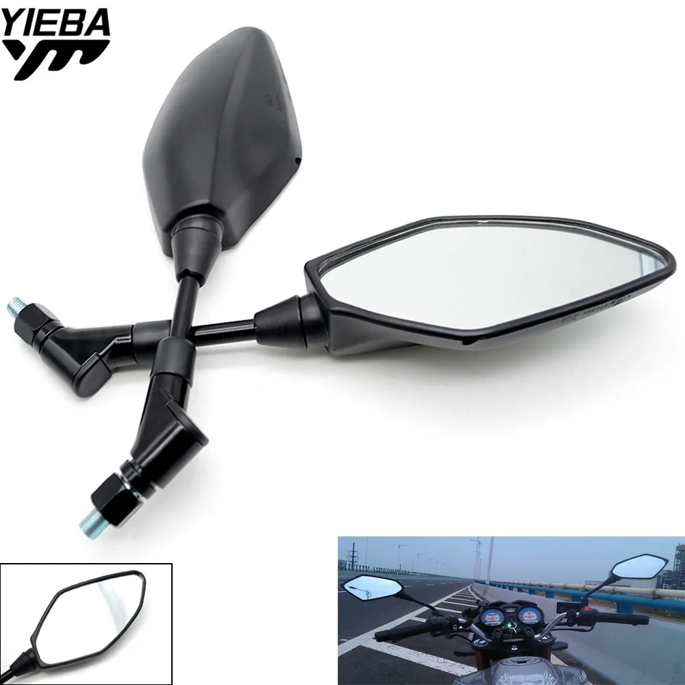 Universal Motorcycle Mirror Motorbike Side Mirrors Rearview Mirror For ...