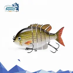 1 шт Тонущая приманка Swimbait воблеры жесткие приманки 6 segemants lifelife рыболовные приманки isca искусственные приманки для рыб