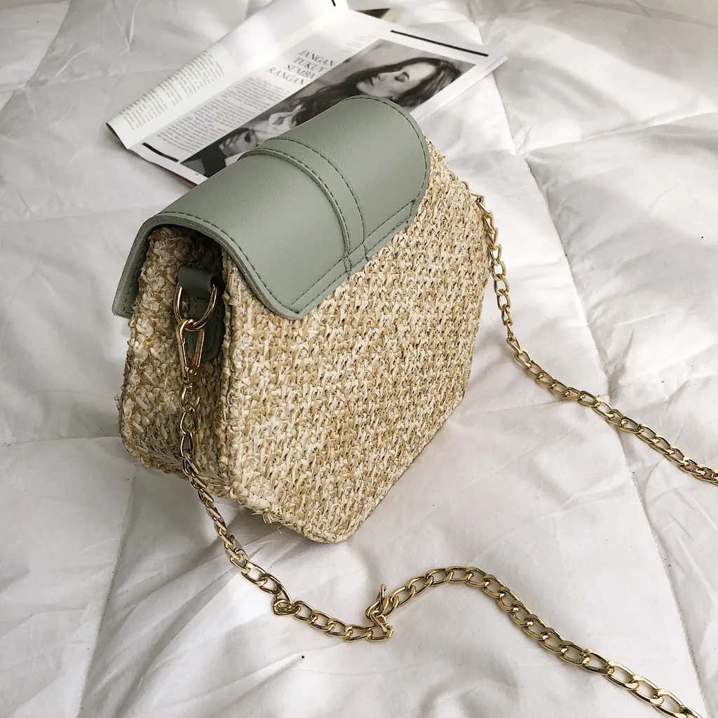Mulit стиль солома+ pu Сумка женская летняя ротанговая сумка ручной работы тканая пляжная круглая богемная сумка Новая мода#3