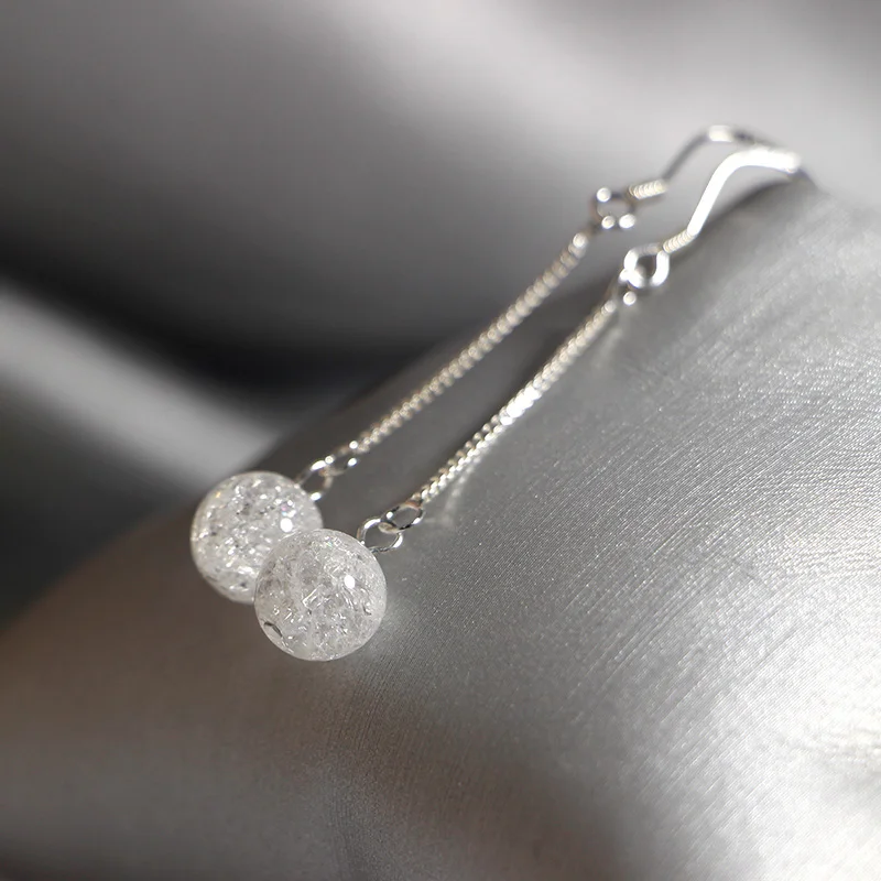 

Simple Bead Ear Wire s925 Sterling Silver Earrings for Women