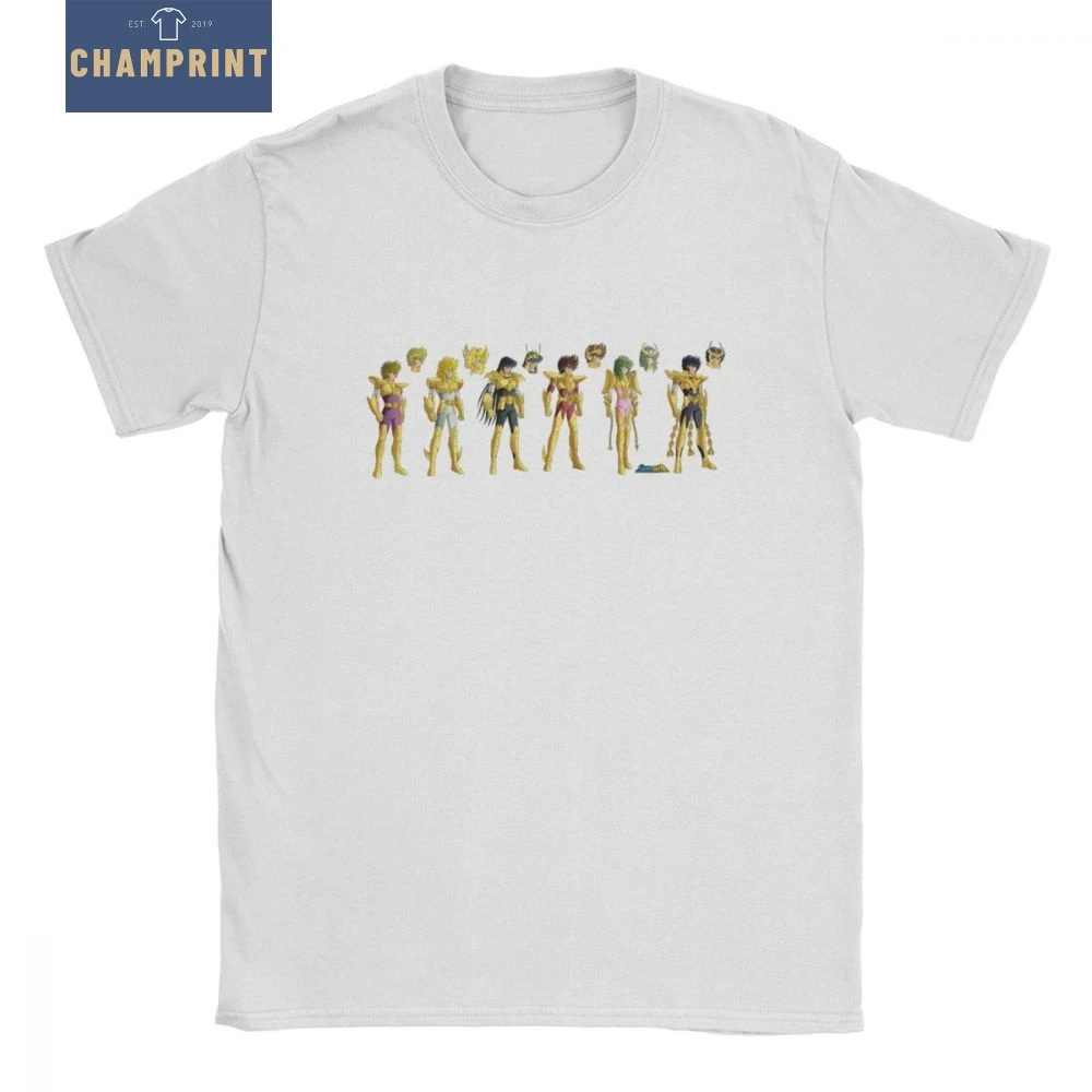 

Pegasus Cygnus T-Shirts Men 100% Cotton T Shirt Knights of the Zodiac Saint Seiya 90s Anime Short Sleeve Tee New Arrival Clothes