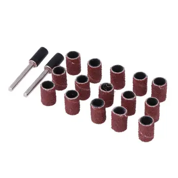 

100PCS Nail Drill Sanding Band 1/4" Grit Drum Sanding Kit +2X Band Mandrel 1/8" Shank Rotary Tools Nail Drill Bits Abrasive Tool