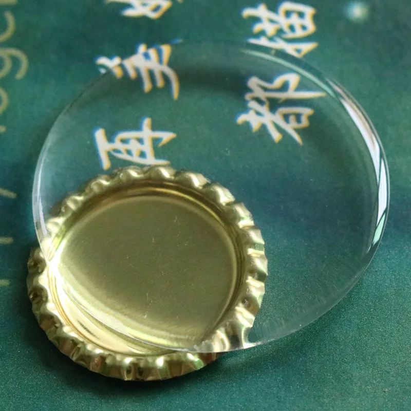 30mm Round Resin Transparent Crystal Clear Domes Stickers Epoxy Self Adhesive