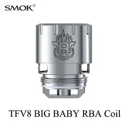 Электронные сигареты испарители SMOK TFV8 большой ребенок катушка RBA Stick V8 ядро пульверизатора G150 G320 G-Priv H-Priv GX2/4 T-Priv катушка RBA S039