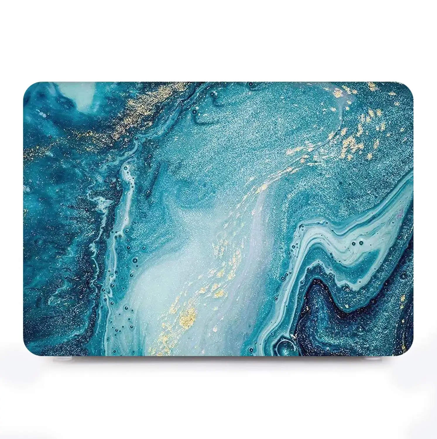 

4in1 Marble pattern Laptop Shell Case Cover 2019 New For Macbook Air Pro Retina Touch Bar 11 12 13 15 inchs A1990 A1932 A2159